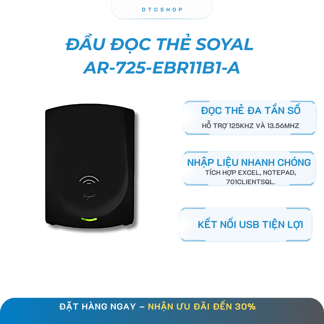 Đầu đọc thẻ Soyal AR-725-EBR11B1-A 