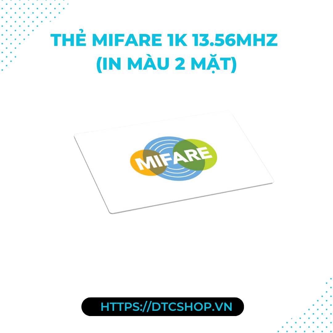 Thẻ Mifare 1K 13.56Mhz (In Màu 2 Mặt) 