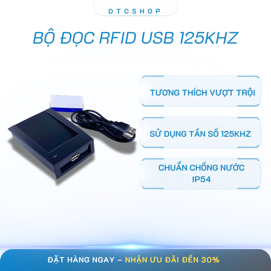 Bộ Đọc RFID USB 125Khz 