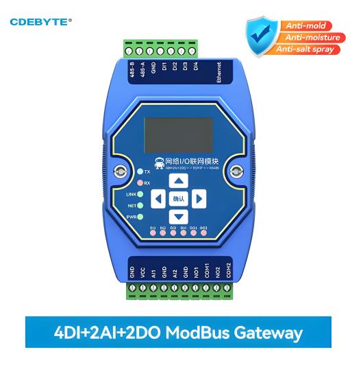 Module mạng I/O EBYTE ME31-AAAX4220【4DI+2AI+2DO】