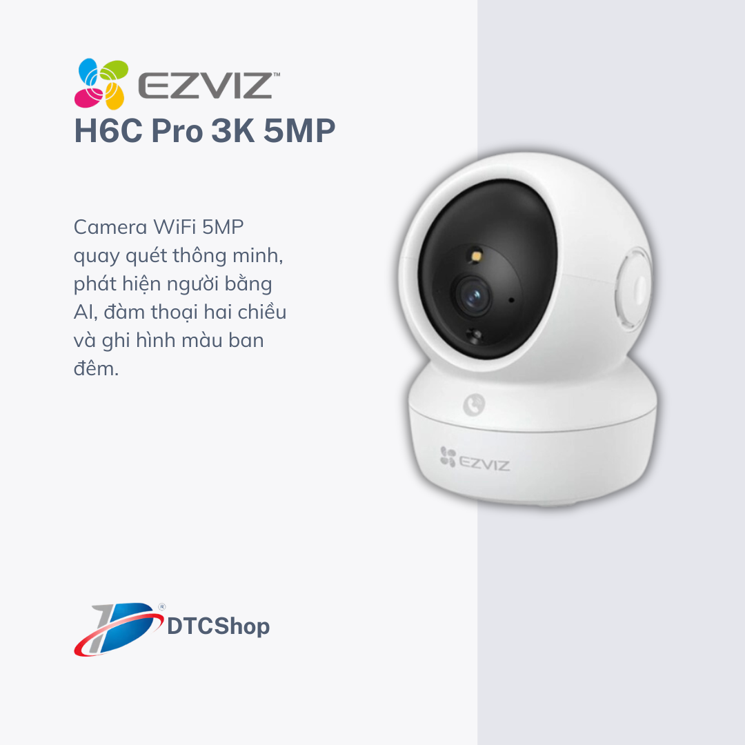 Camera WiFi Quay Quét EZVIZ H6C Pro 3K 5MP