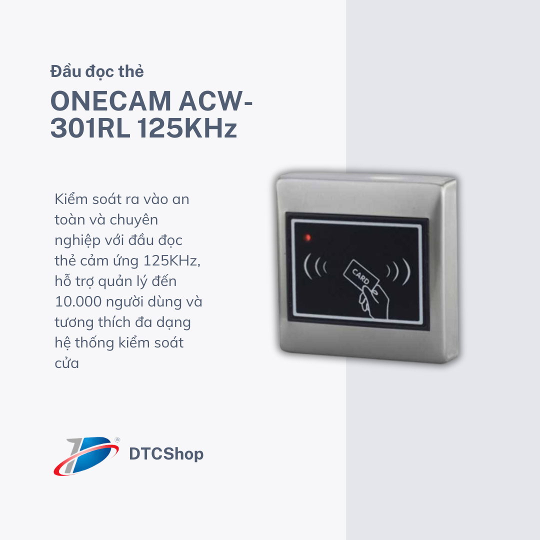 Đầu đọc thẻ từ cảm ứng ONECAM ACW-301RL 125KHz