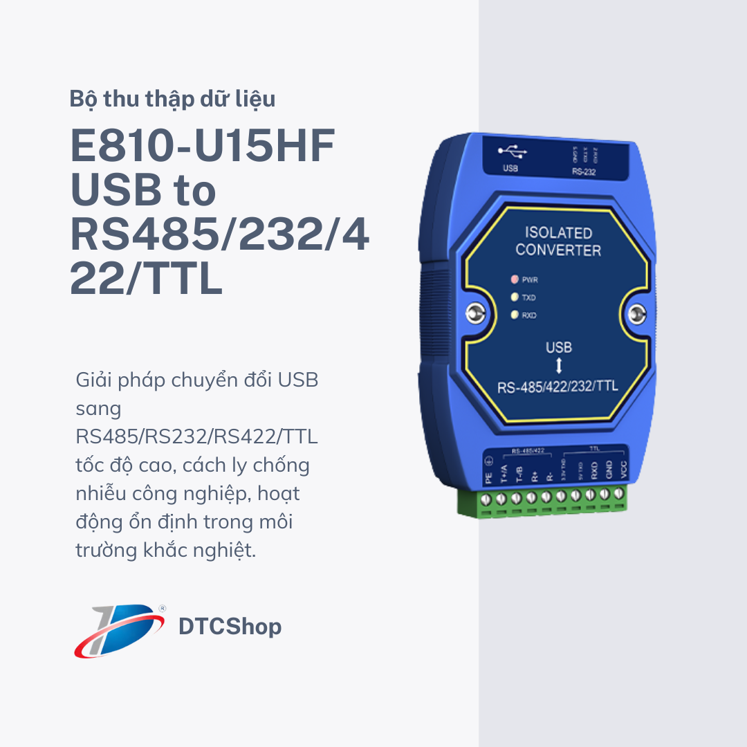 Bộ chuyển đổi USB to RS485/232/422/TTL E810-U15HF công nghiệp